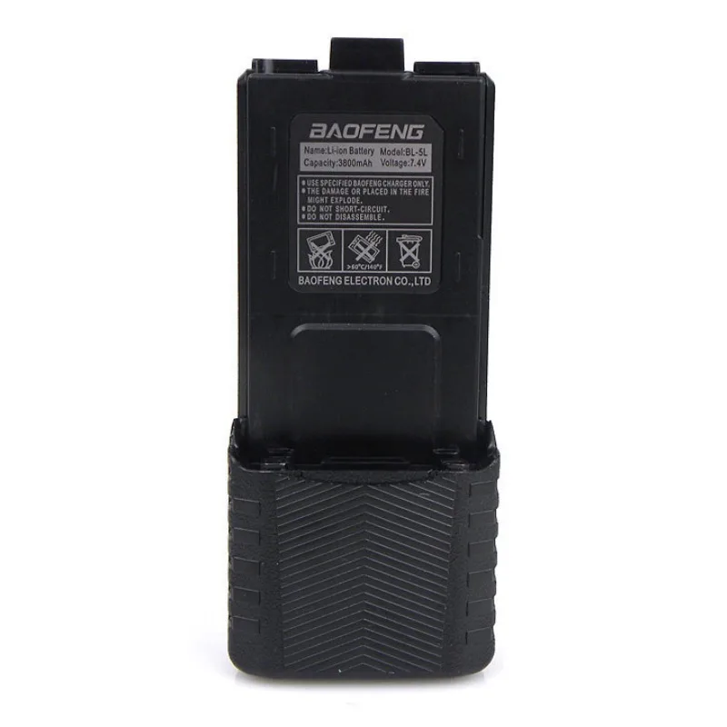 7.4V 3800mAh Walkie Talkie Battery for BAOFENG UV5R High Capacity Extended Rechargeable Lithium Battery