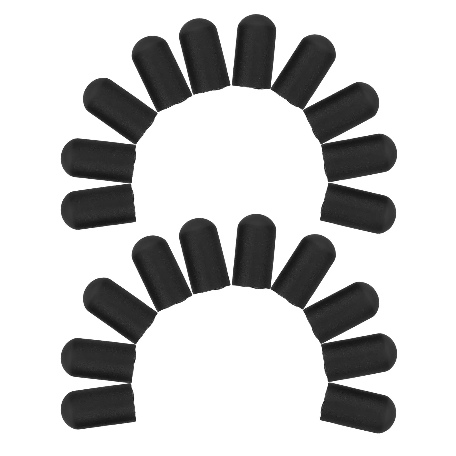 

20 шт. защитных накладок для барабанных палочек: силиконовые заглушки для бесшумной практики, шумопоглощающие демпферы с отверстием 5,5 мм, черные, аксессуары для барабанов