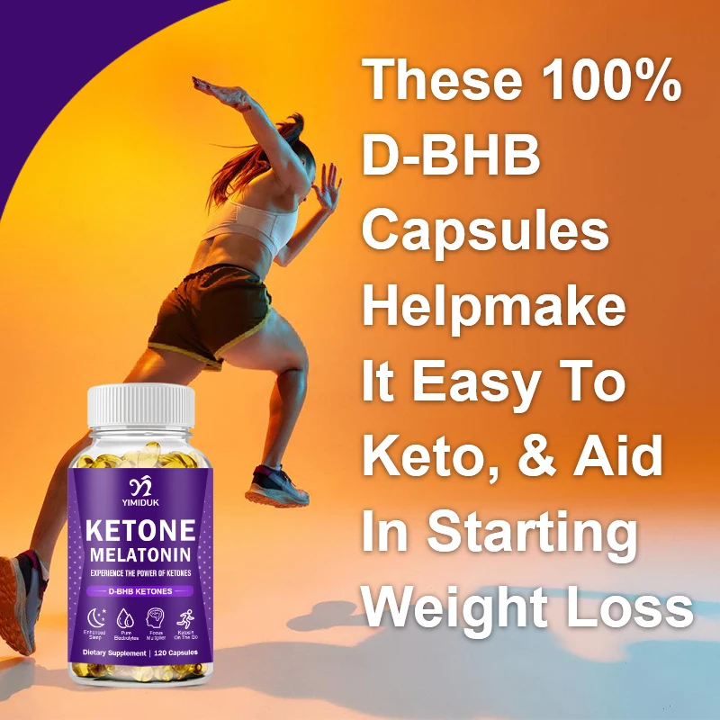 Keto Melatonin Capsule, Support Healthy Sleep Patterns, Night Sleep Support Slimming And Weight Loss, For Both Men & Wom