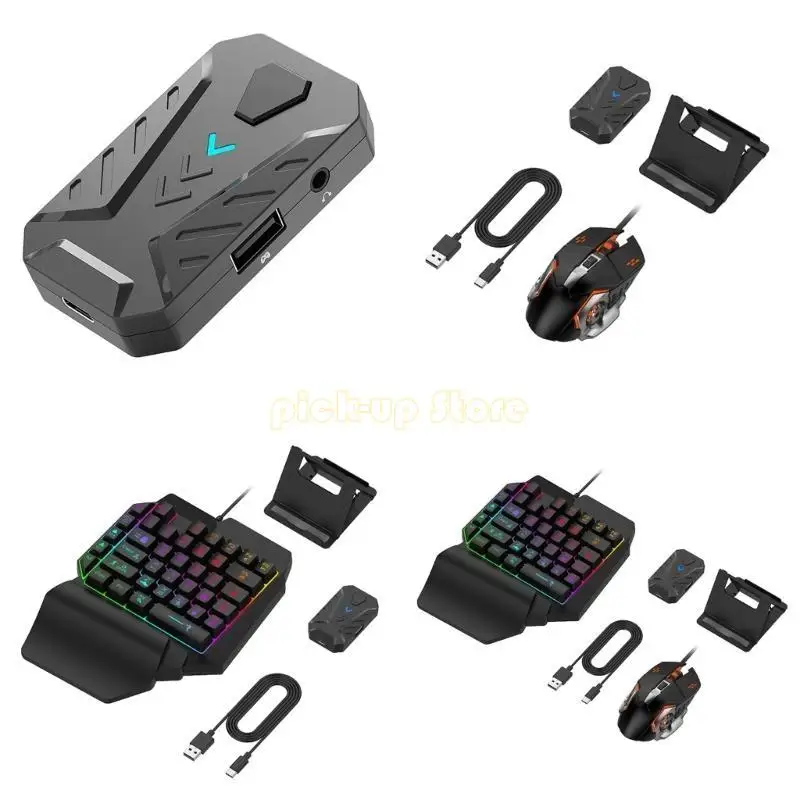 Q5WA Bộ điều khiển động chuyển đổi điện thoại động GamePad sang bàn phím và bộ chuyển đổi chuột hỗ trợ tương thích
