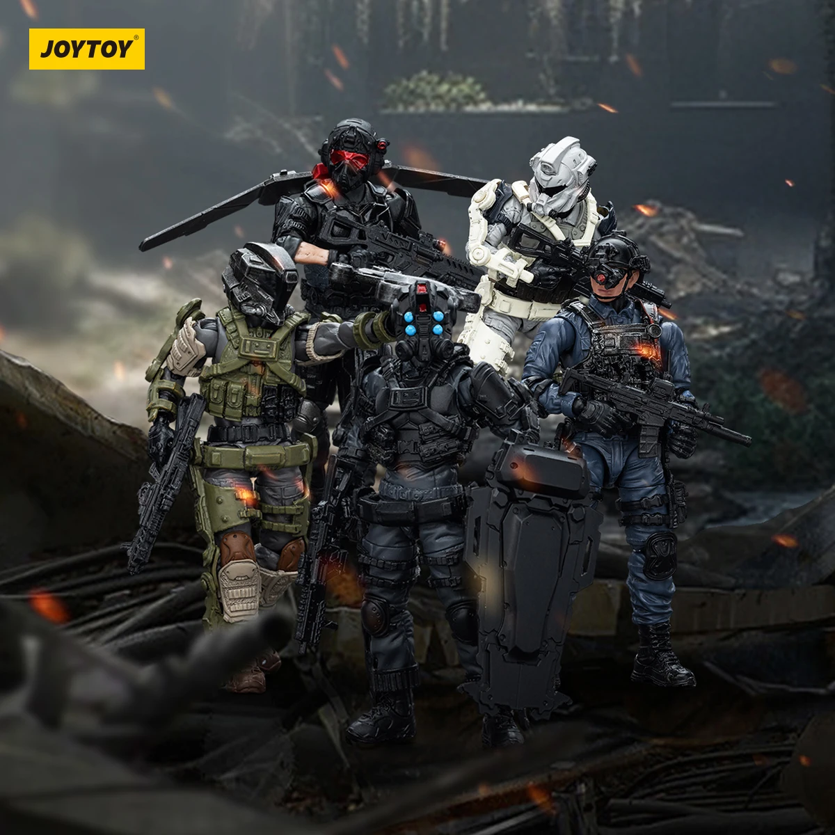 [Op Voorraad] Joytoy 1/18 Actiefiguren Militaire Soldatenmodellen Legerbouwer Promotiepakket Figuur 32-36 Gratis Verzending