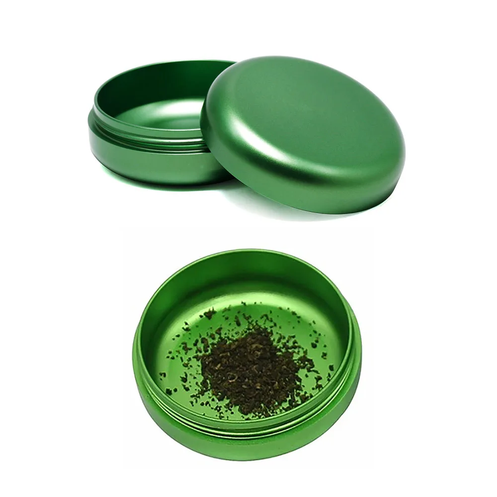 55 мм алюминиевая банка для тайника с индивидуальным логотипом, металлическая коробка для хранения с крышкой, портативная круглая коробка для конфет, печенья, шпионов