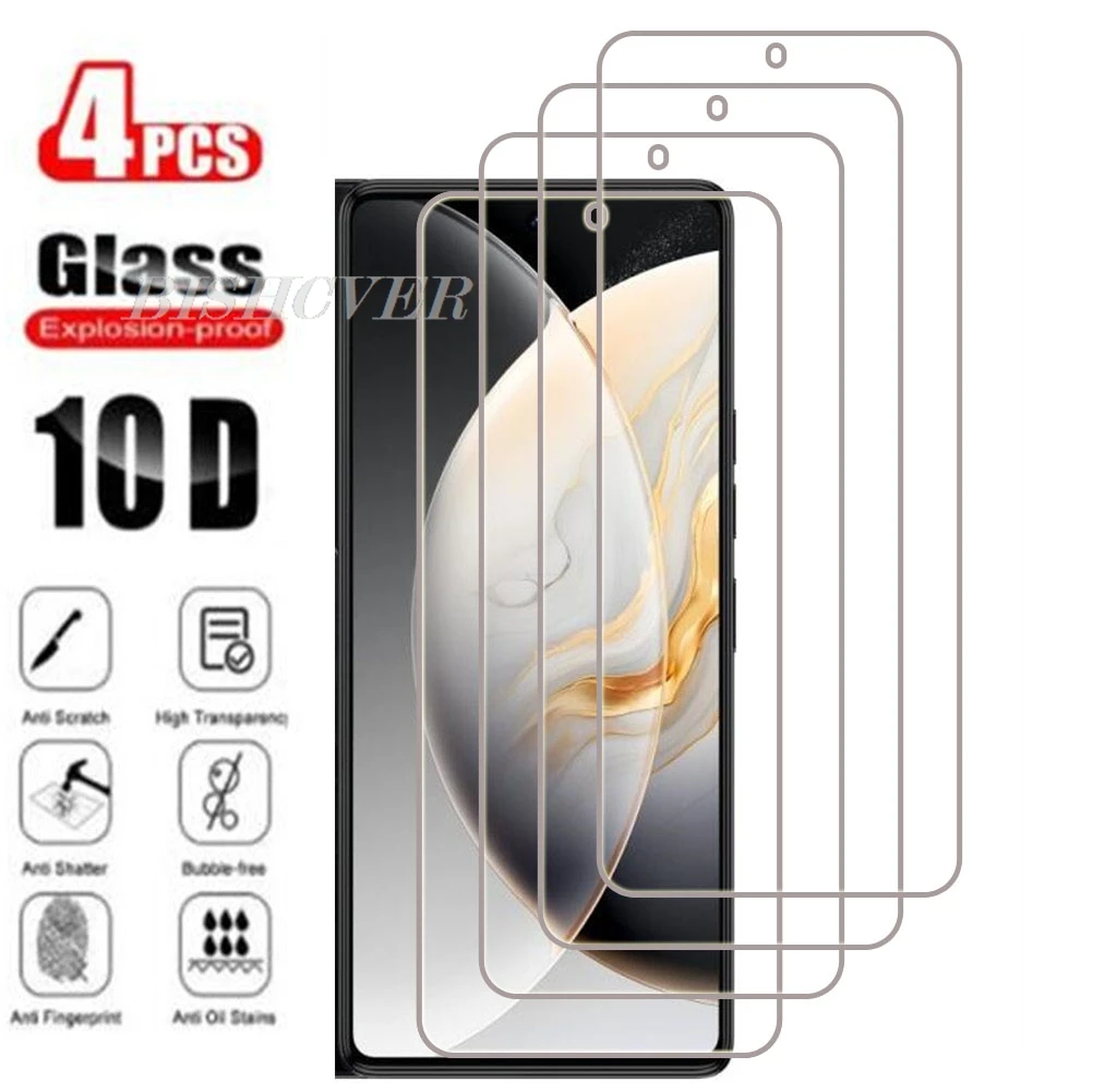 4Pcs Tempered Glass For Tecno Camon 30 4G 6.78