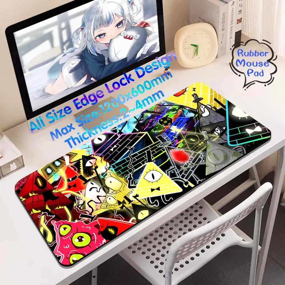 

G_gravityes F_falls Mouse Large Rug Pad 1200x600 Desk Cover Mouse Gamer Pc Gamer Accessorios Kawaii Cute Deskmat Rubber Keyboard