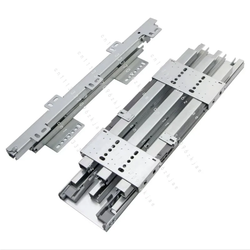 Heavy-Duty Slide Rails for High-Deep Cabinets 80kg Heavy-Duty Side-Mounted Cabinets Wardrobe Upper and Lower Rail Slides