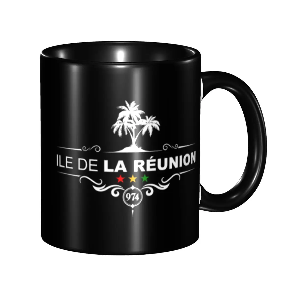 

Reunion Island 974 Coffee Mug DIY Personalized Ceramic Mug Creative Gift