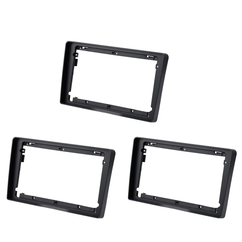 3X 2Din 9 Inch Car Control Fascia Audio Frame Radio Stereo Panel For Lada Granta 2011 - 2017 Fascia Frame