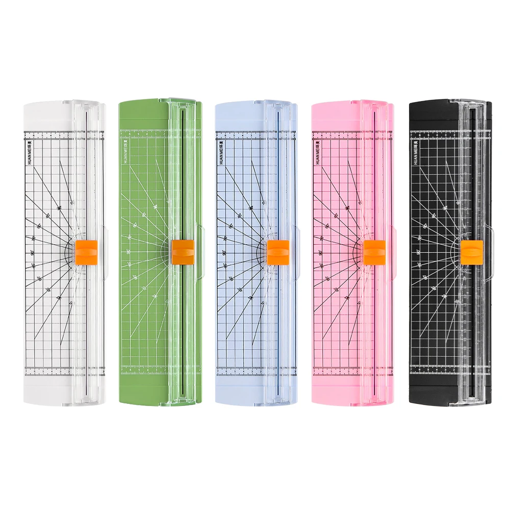 Lightweight A4 A5 Guillotine Paper Cutter & Automatic Security Safe Guard for Coupon Craft Paper Cutting for school home office