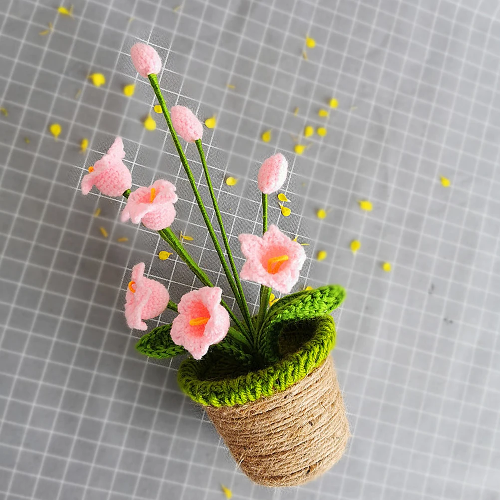 

Simulation Flowerpot nament Indoor Plant Pot Decorations Pink Lightweight Material Eco Friendly No Watering Real Plants