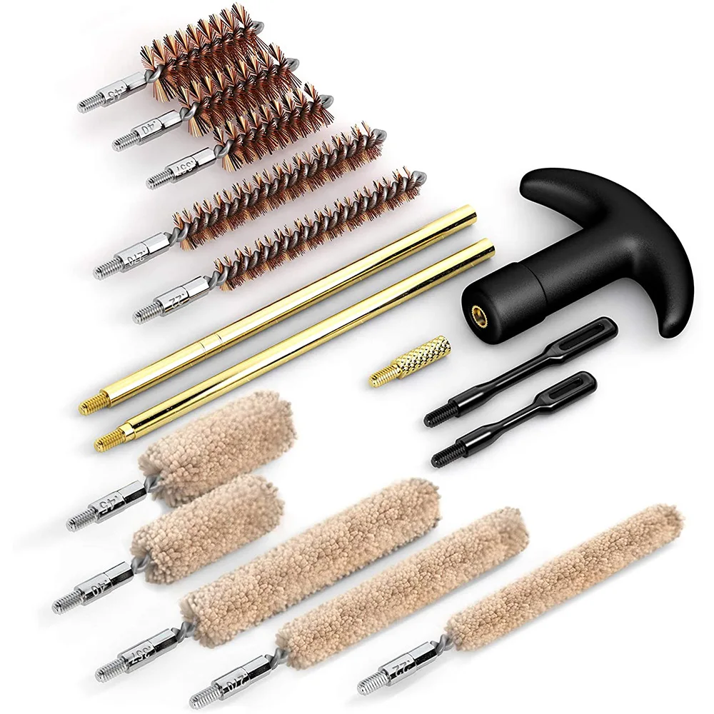 Outdoor Gun Barrel Brush Tool Reinigungs set Bagged Pipe Bagger Reinigungs bürste Jagd sport für ar15 ar10 m4 m16 Glock g17 g19