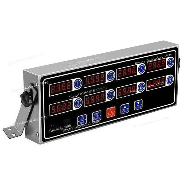 ​​CAL-8B 8-Channel Kitchen Timer, Portable Multi-Task Countdown Alarm for Commercial Cooking & Baking​​