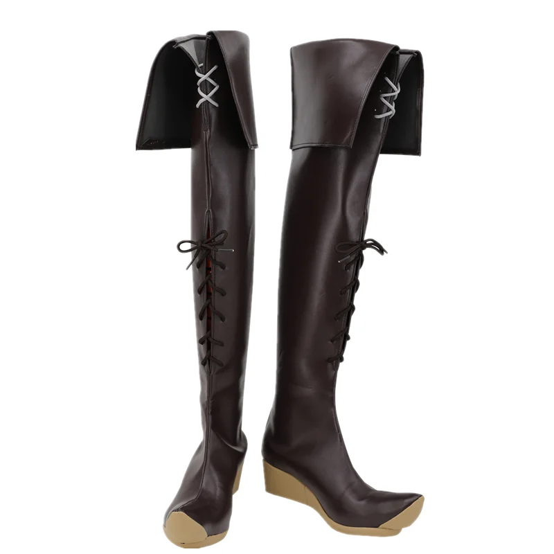Game Final Fantasy XIV Mide of the Hotogo Cosplay PU Boots Shoes Halloween Cosplay Costume Disguise Prop Custom Made