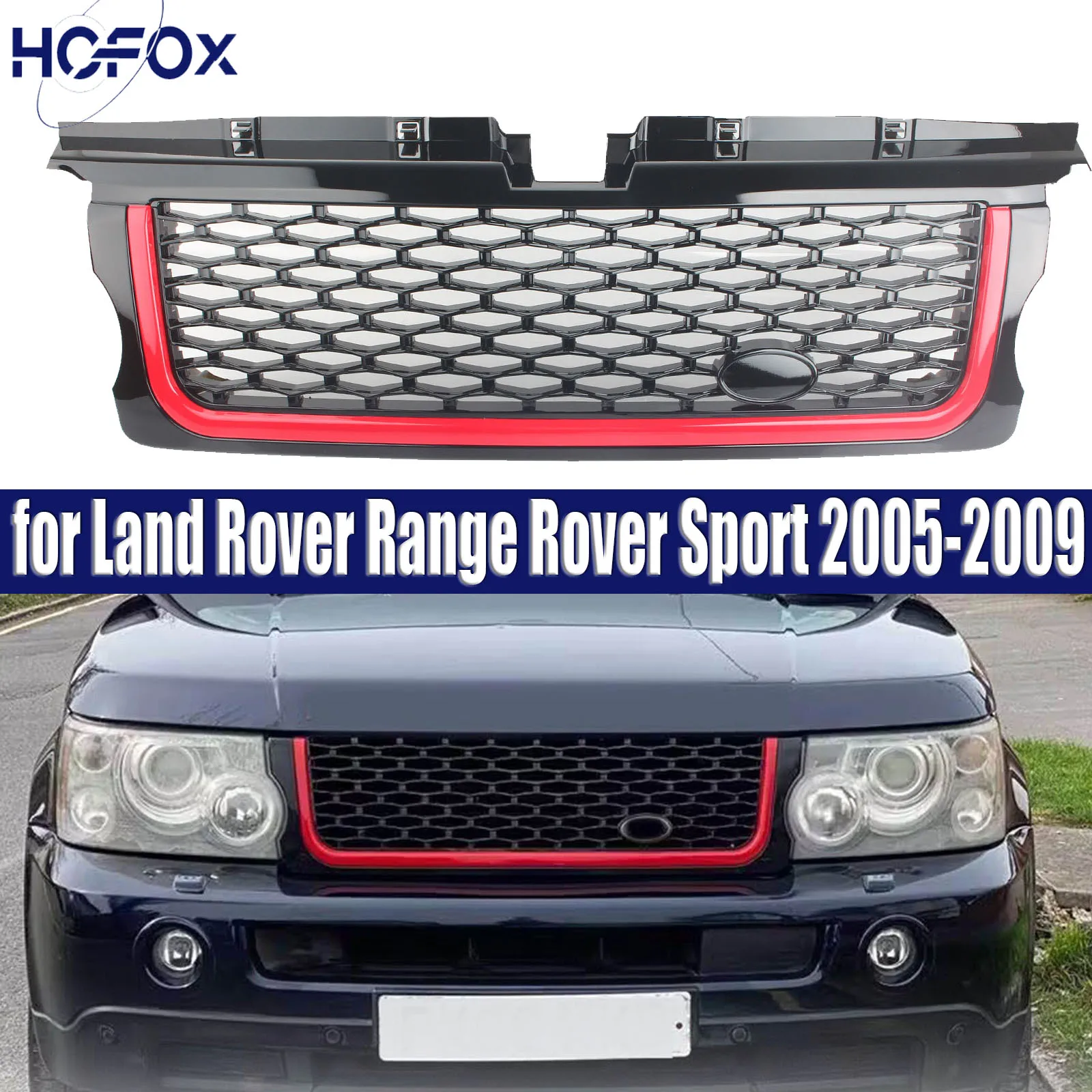 

for Land Rover Range Rover Sport 2005-2009 Car Front Bumper Grill Air Intake Radiator Grille