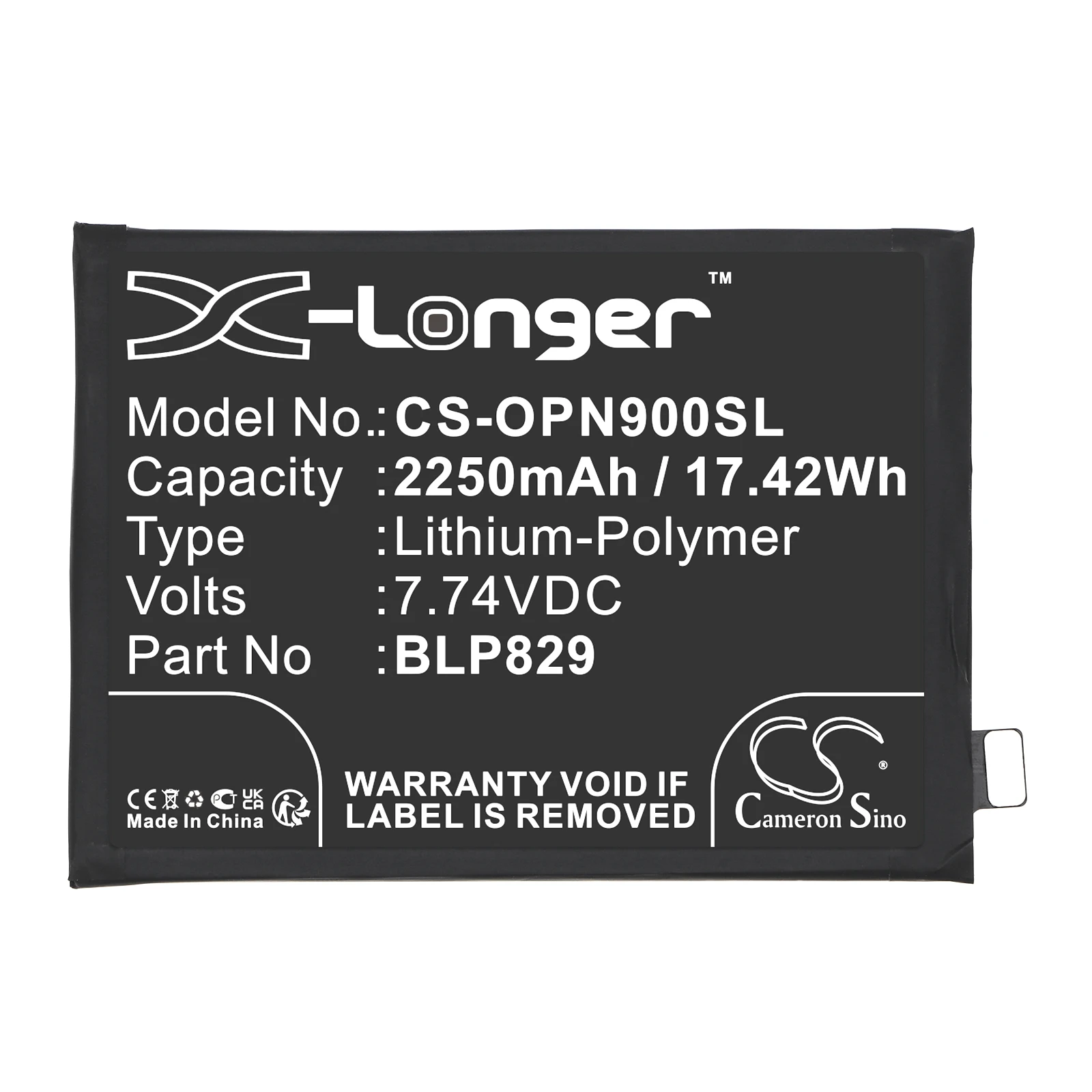 Mobile, SmartPhone 2250mAh Li-Polymer 7.74V 17.42Wh Battery For Oneplus Oneplus 9 BLP829 Smartphone battery แบตเตอรี่โทรศัพท์