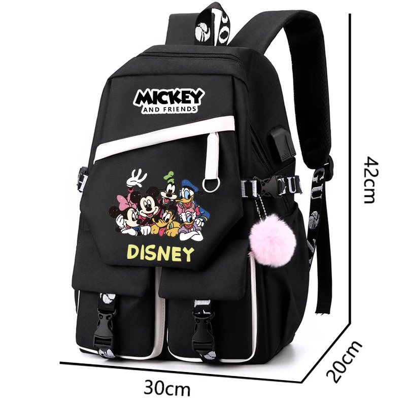 Disney Minnie Mickey Vriend Rugzak Tiener Jongen Rugzak Schooltas Terug Naar School Boekentas Mannen Vrouwen Vrijetijdsreis Tas