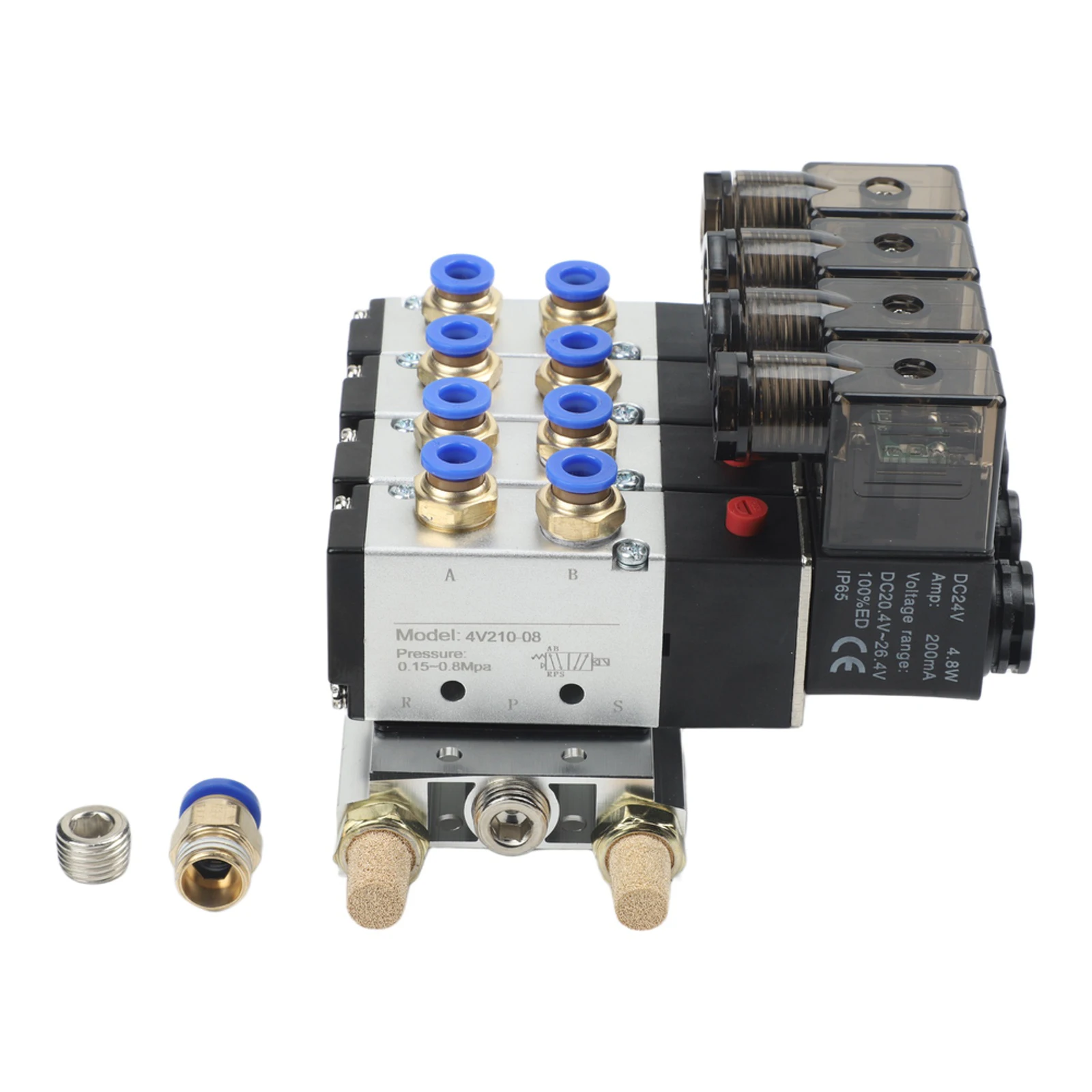 Easy to Follow Installation Pneumatic Solenoid Air Valve 4V21008 24V Suitable for DIY Enthusiasts and Professionals