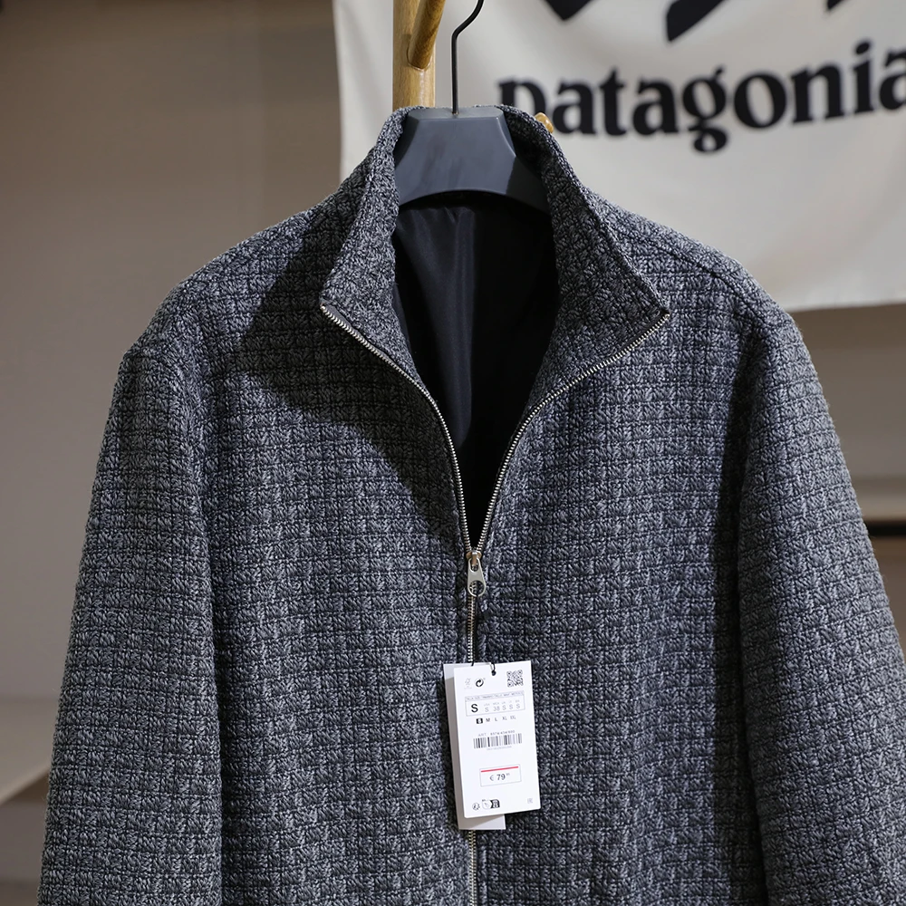 

Мужская куртка премиум-класса: повседневная, свободного кроя, с воротником-стойкой, дышащая, для весны и лета, модная