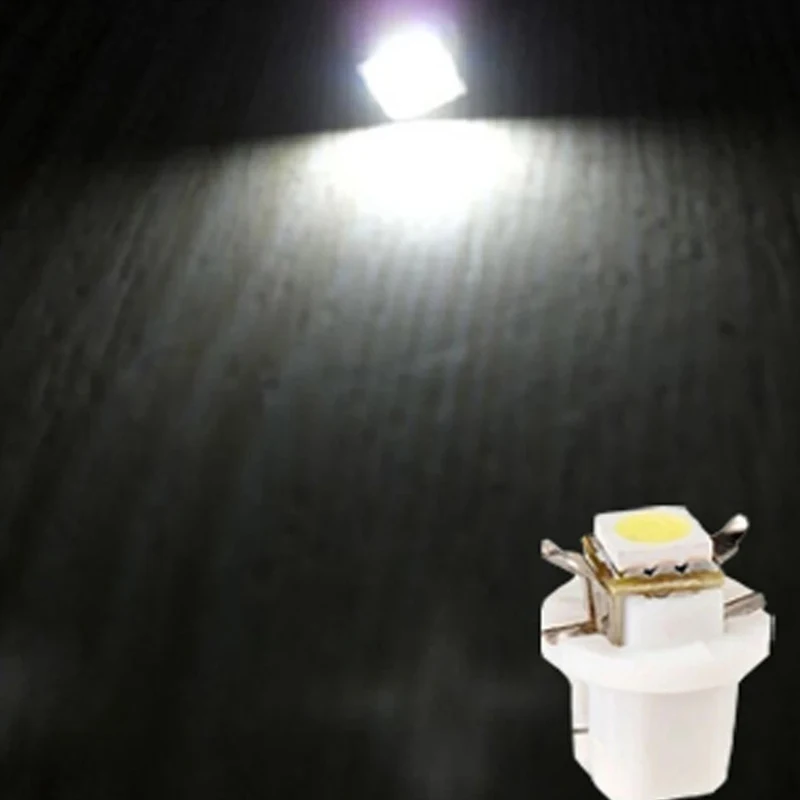 10 قطعة T5 B8.5D 5050 SMD الأبيض سيارة السيارات لوحة القيادة أداة مصباح ليد لمبة مصباح الإبداعية اكسسوارات الديكور الداخلي