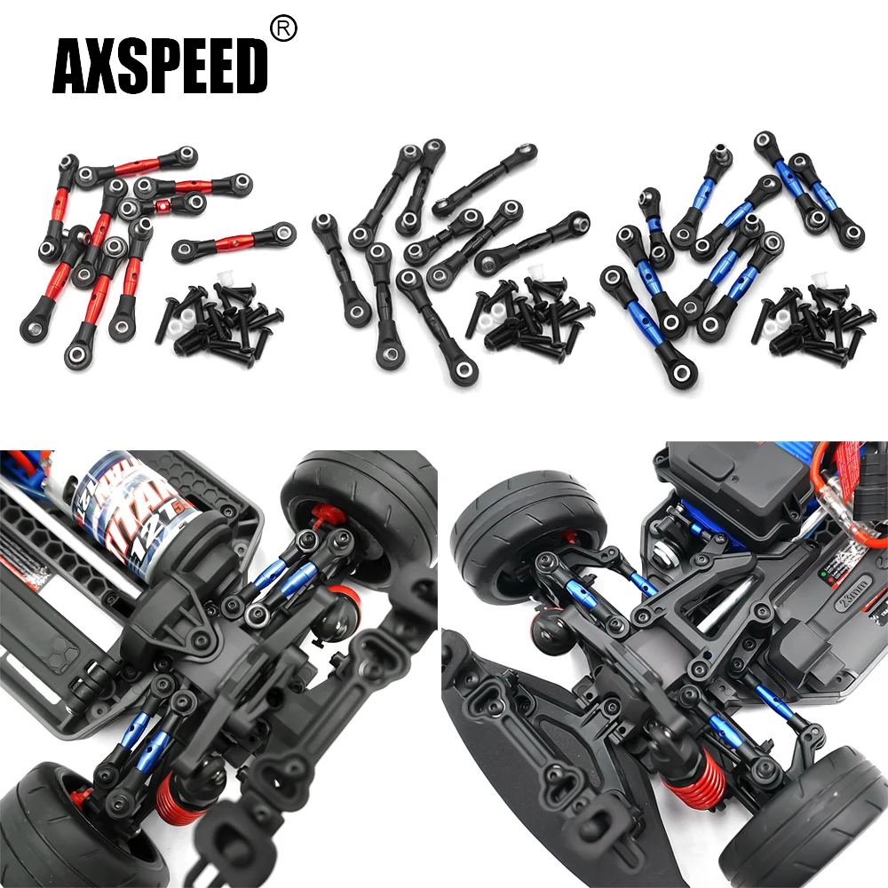 

AXSPEED 9 шт. металлическая связь рулевая тяга набор для масштаба 1/10 4-tec 2,0 VXL AWD шасси #83076-4 радиоуправляемая модель автомобиля обновленные детали