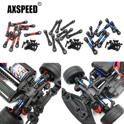 AXSPEED 9Pcs Metal Linkage Steering Link Rod Set for 1/10 Scale 4-Tec 2.0 VXL AWD Chassis #83076-4 RC Car Model Upgrade Parts