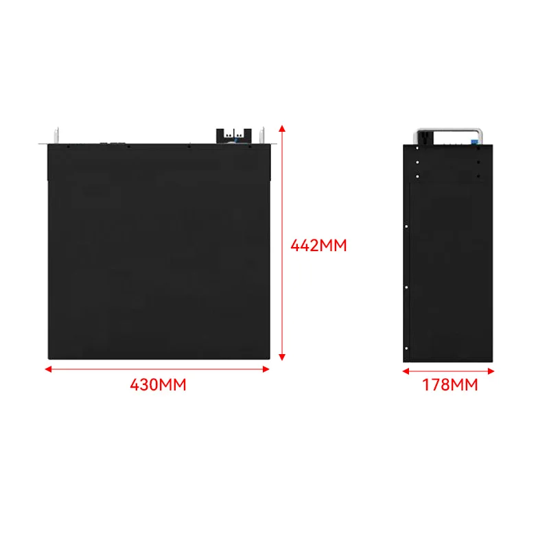 51.2V 120ah Rack Mounted LiFePO4 Battery 100ah 200ah 300ah Lithium Battery for 5kw 7kw 10kw Solar Energy Power System