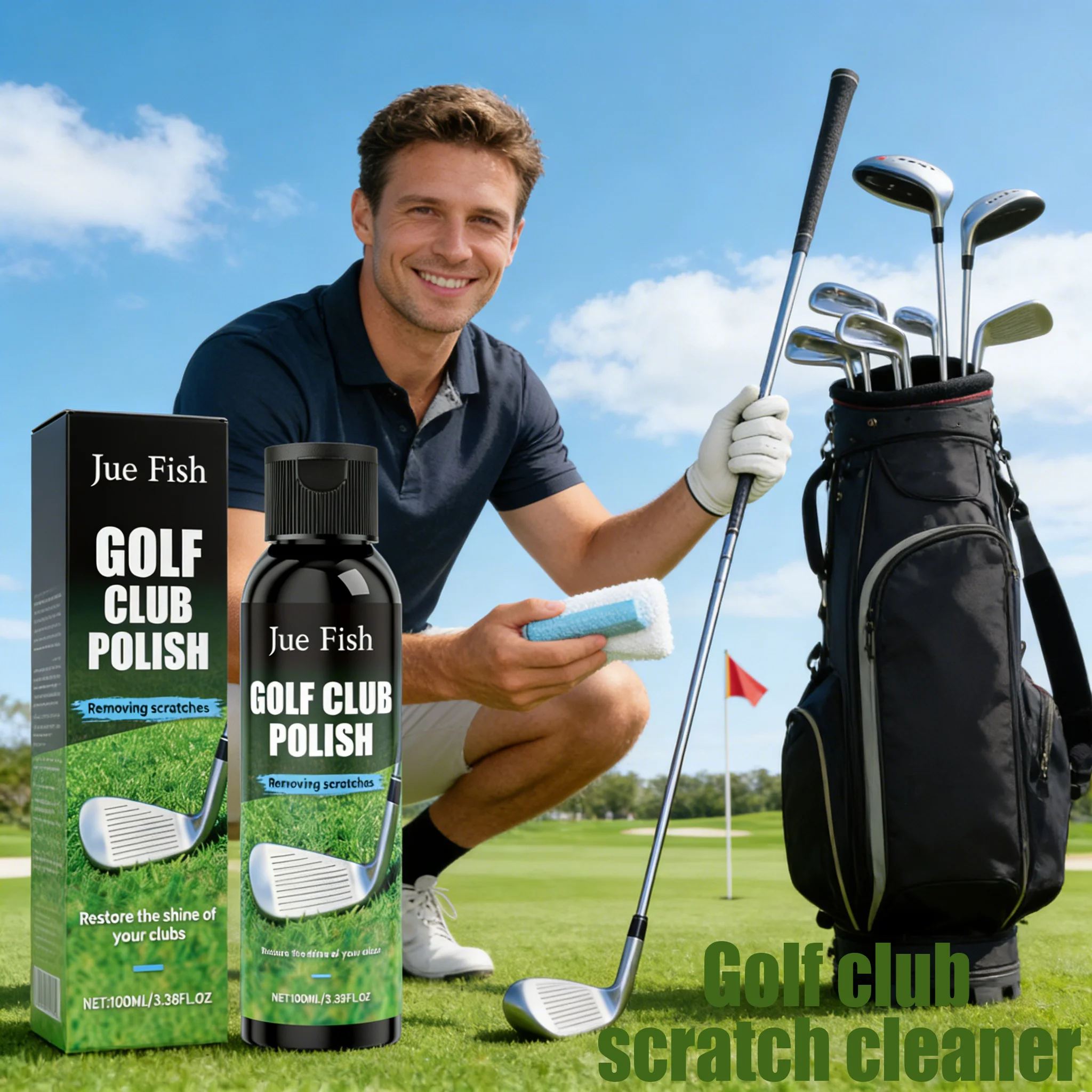 

Средство для очистки клюшек для гольфа, 100 мл. Деликатное очищение и придание блеска для клюшек из железа и дерева. Идеально для ежедневного ухода и полировки для игроков в гольф.