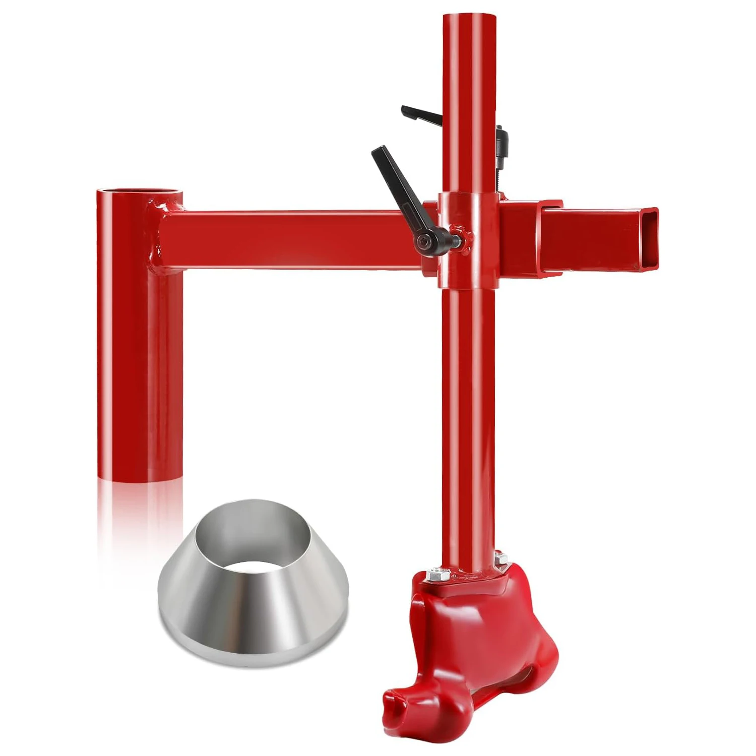 

Manual Tire Changer with Duck Head Kit Silver Cone for Most Car Tires Fit Universal Automotive Repair Tool