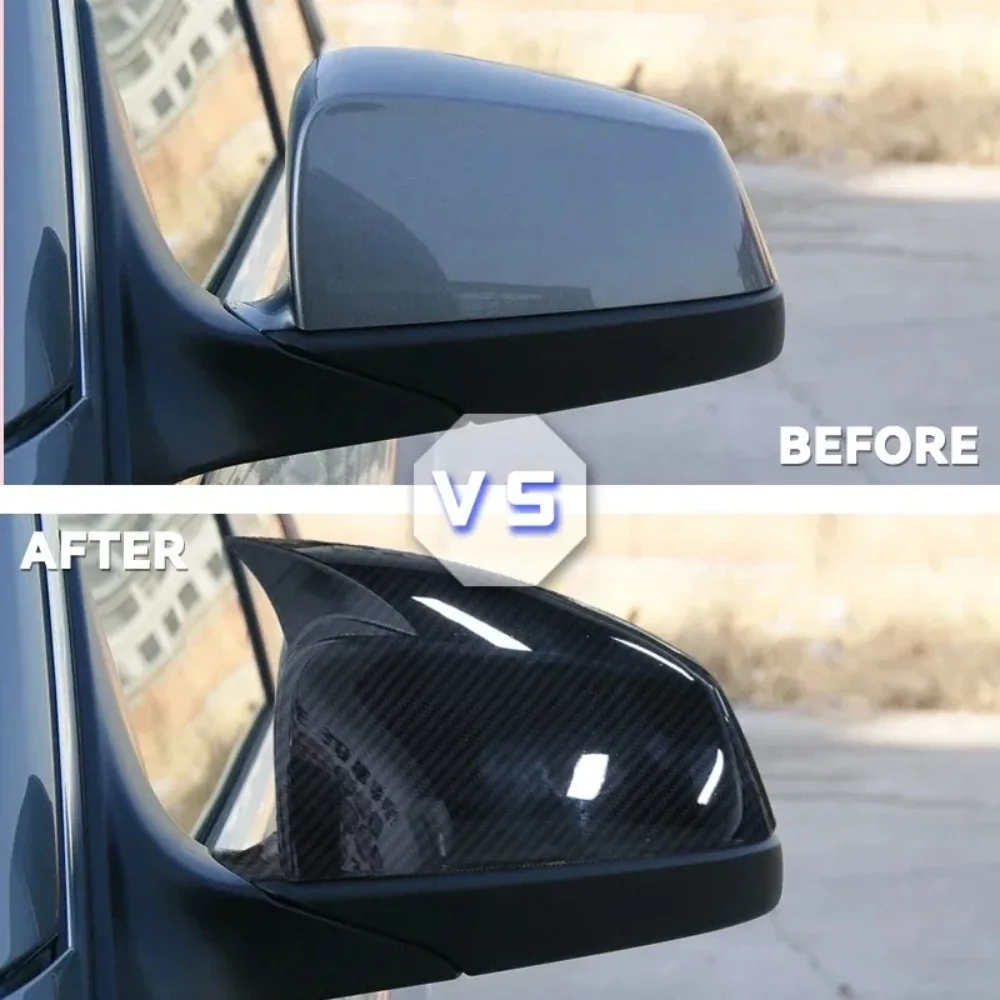 Horn Style Rearview Mirror Cover Cap For BMW 5 6 7 series E60 E61 E63 E64 F06 F12 F01 Side Mirror Housing Tuning Accessories - view 5