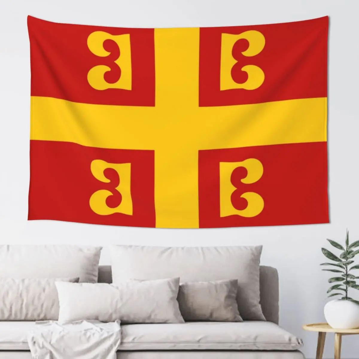 

Byzantine Empire Flag and symbol Tapestry Korean Room Decor Decoration Wall Aesthetic Room Decorations Tapestry