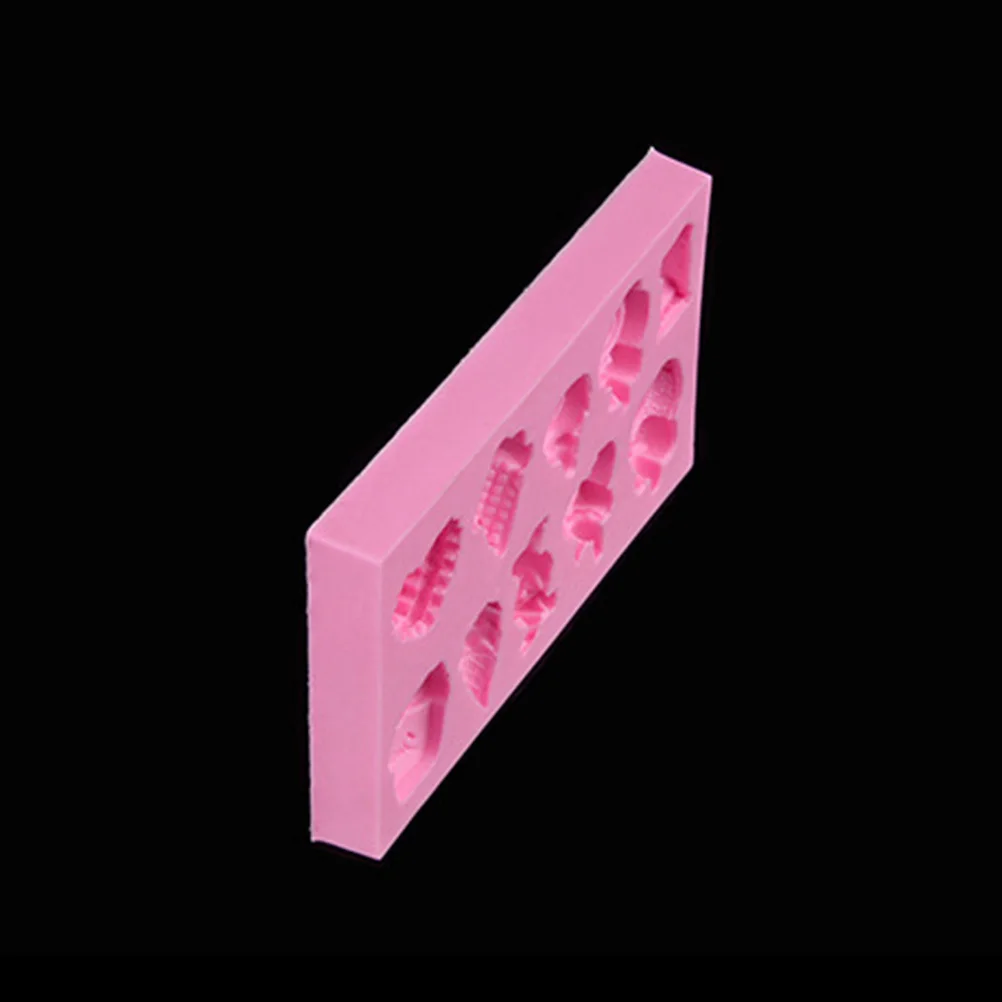 

Tasteless Silicone Cake Decorating Mold Lollipop Ice Cream Candy Ice Heart Chocolate DIY Fondant Baking Cooking