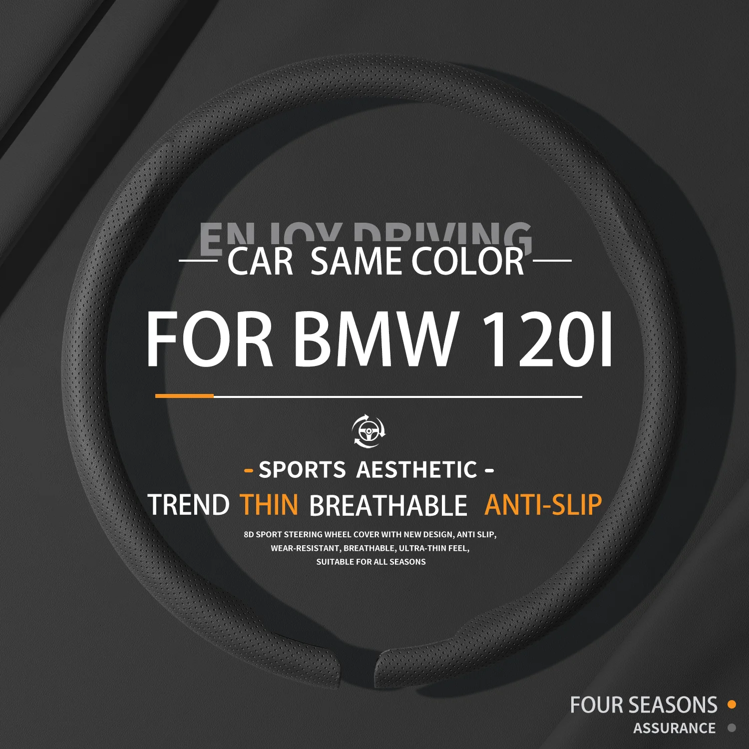 

Suitable For BMW 120I Luxury Sport Car Steering Wheel Cover All Seasons Interior Accessories Sweating Breathable Anti-slip