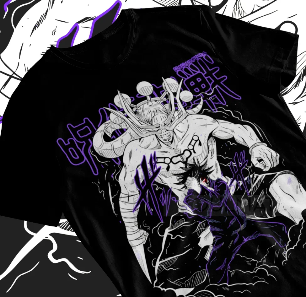 Megumi Fushiguro T-shirt Jujutsu Kaisen Gojo Satoru Mahoraga Soft Tee All Sizes image 2