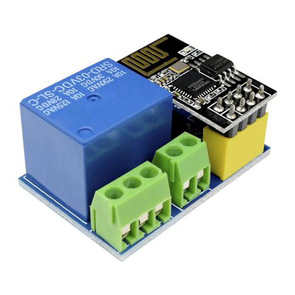 Módulo de relé WiFi ESP8266 ESP-01S 5V, interruptor de Control remoto en casa inteligente para aplicación de teléfono Arduino, módulo WIFI inalámbrico ESP01S