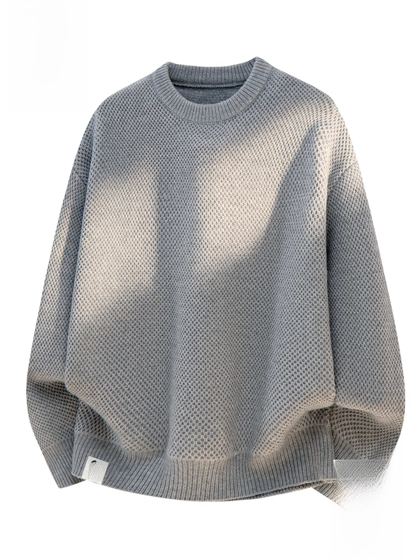 

Winter Knitwear Men's round Ne Pine Pattern Heavy Gauge Sweater Soft Warm Faionable Casual ex