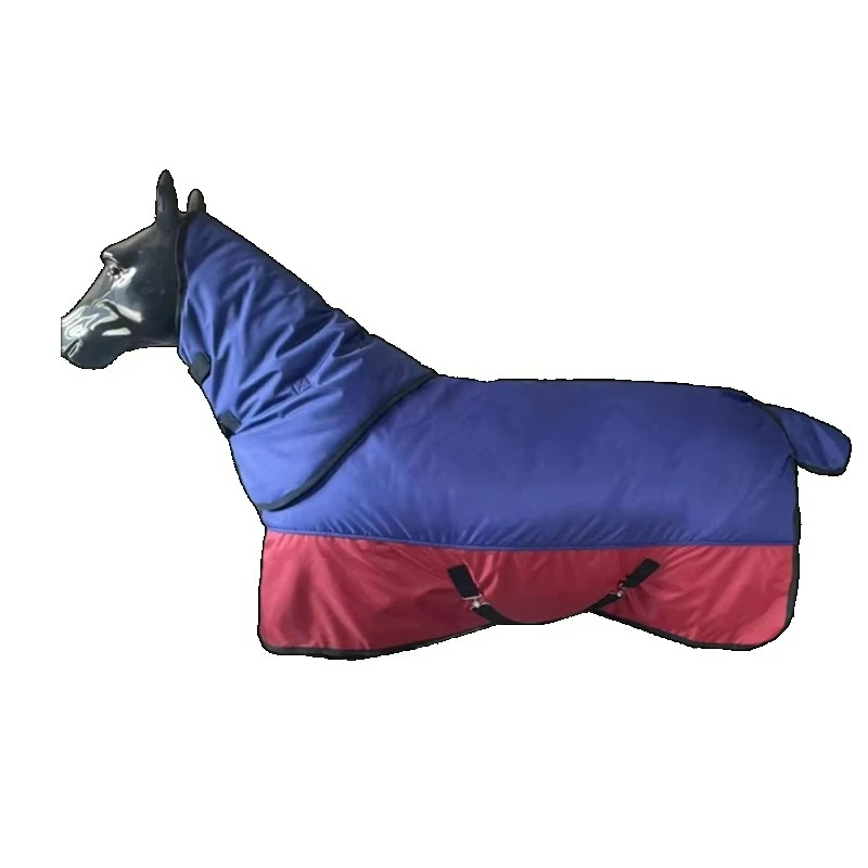 

Turnout Horse Rug With Detachable Neck Cover Waterproof Quilted Liner Perfect For Cold Outdoor Equine Activities