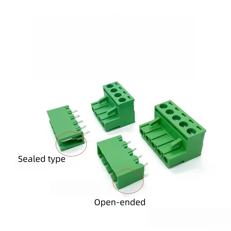Screw Type Connector KF2EDG 5.08mm Pitch 15EDG-5.08 2P 3P 4P-24P Pluggable Terminal Block Connector Male Female Plug Socket Kit