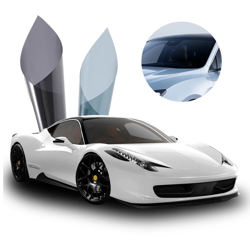 sun window film car tint film  carbon dyed solar glass protection foil factory price car window film