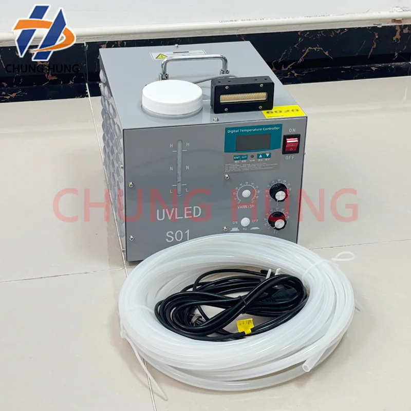 7015 complete set of high-power water-cooled UV LED curing lamp blue purple UV flatbed printer ink drying and curing