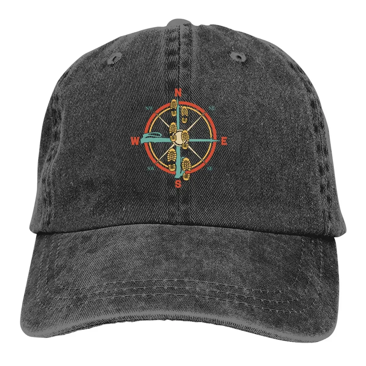 Compass Hiked It Liked It Where to Next Baseball Cap Men Hats Women Visor Protection Snapback Hiking Caps