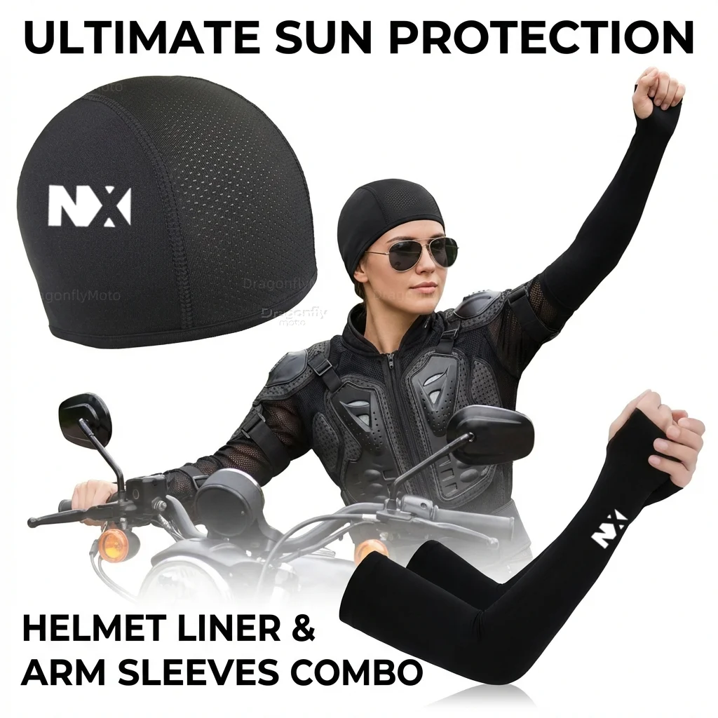 

Для мотоциклов HONDA NX400 NX500 NX 400 NX 500 2024-2025: Летняя солнцезащитная кепка, велосипедная кепка, спортивные нарукавники для защиты рук