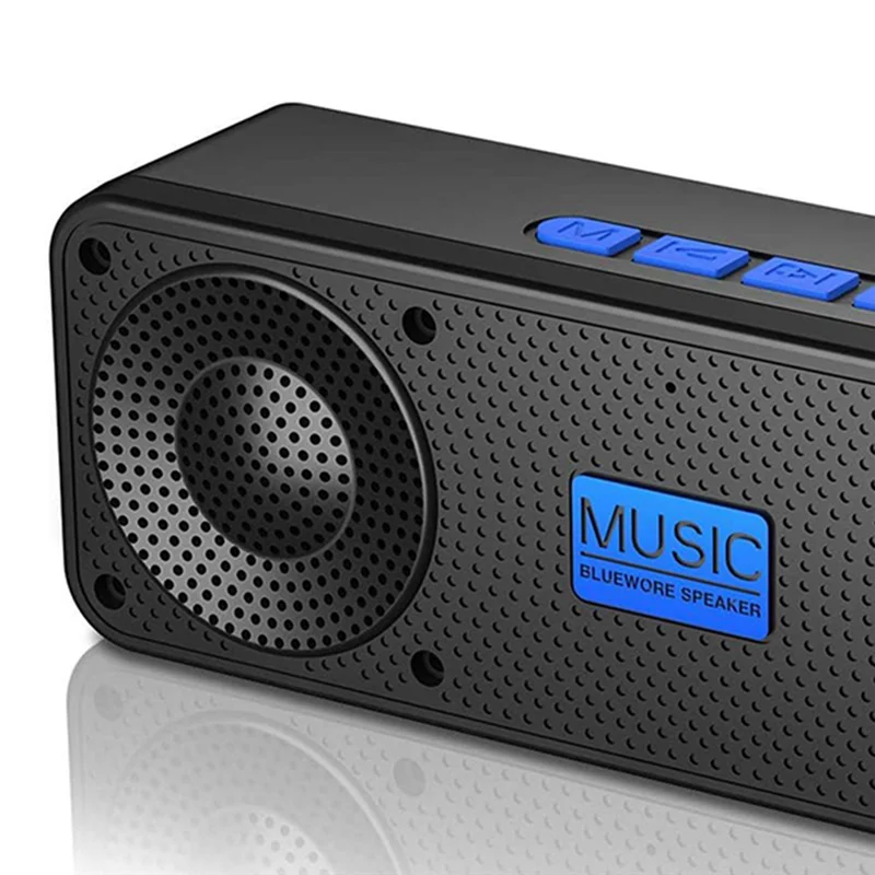 Radio FM portátil inalámbrico Bluetooth 5,0 TWS altavoz Mini reproductor de música MP3 compatible con tarjeta TF disco U Radio de carga USB-A YDH