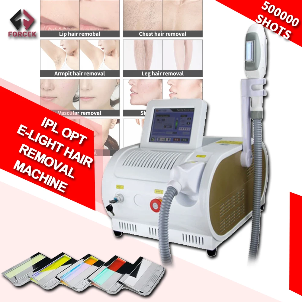 

Portable IPL OPT E-light 3 Filters Hair Removal Machine MultiFunction Skin Rejuvenation Painless Laser Epilator 500000 Shots