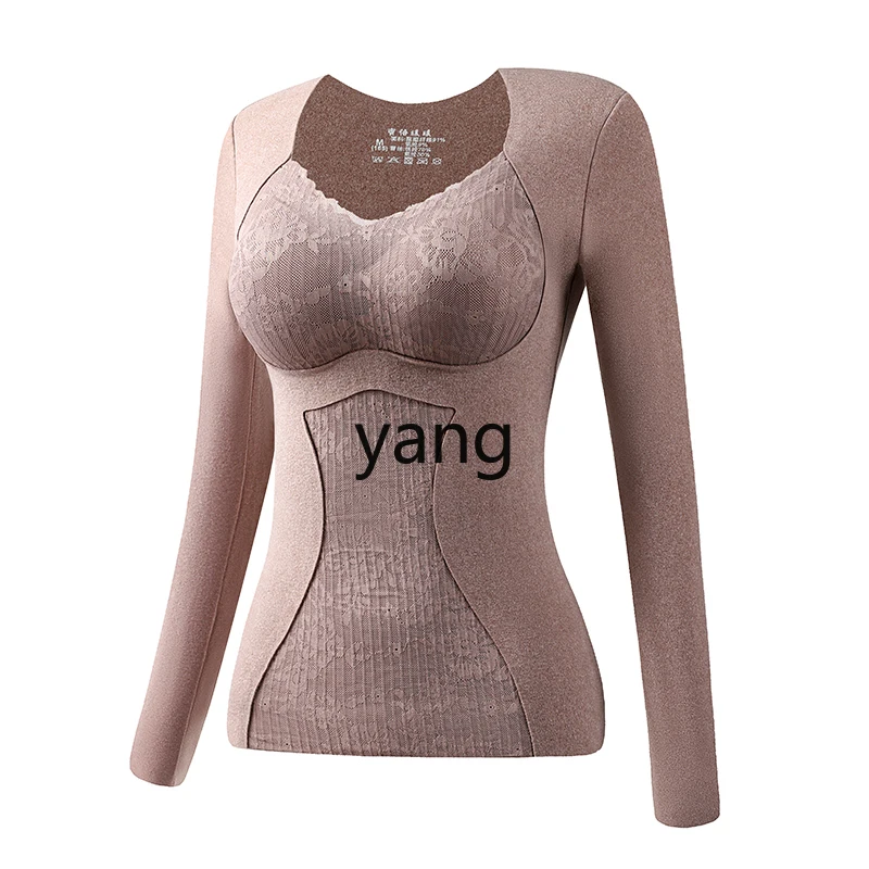 

LMM winter German velvet belly thermal underwear women's suit velvet thickened autumn clothes with chest pads