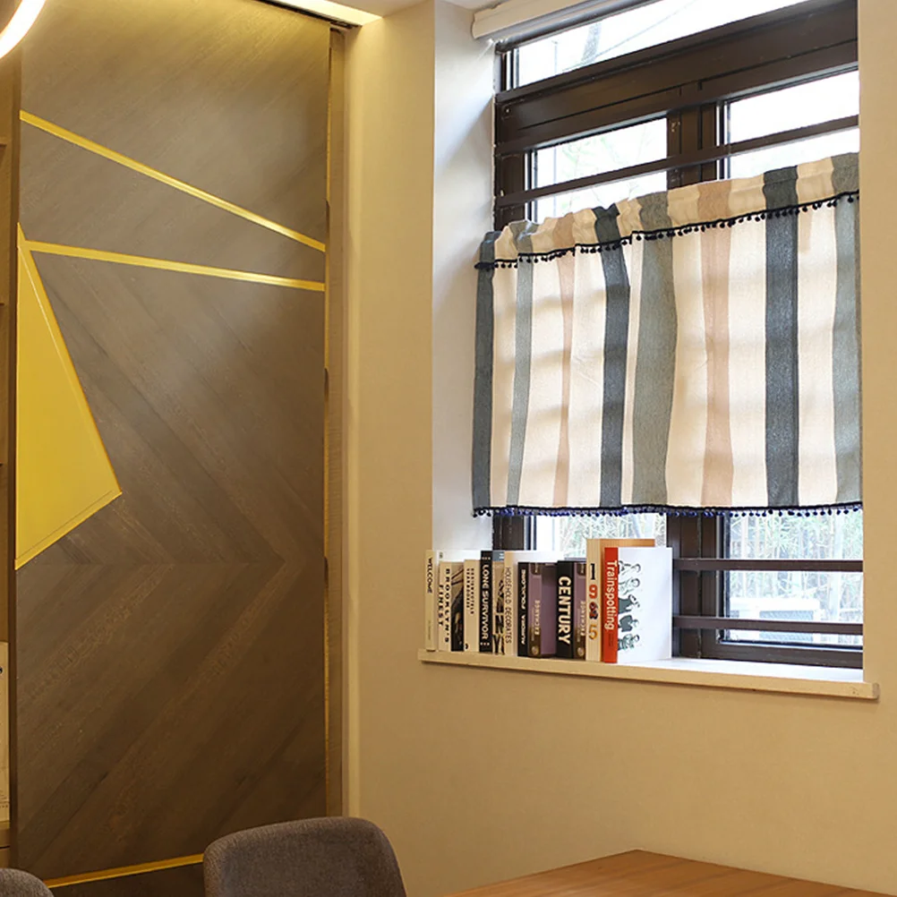 

1Pcs Nordic Half Curtain 130x60cm Short Door Curtain for Kitchen Bedroom Living Room Window Decor Short Curtains