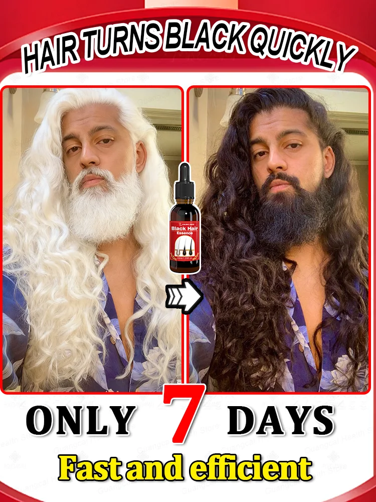 

A solution for gray hair suitable for both men and women | Visible results in two weeks, quickly turning hair black!