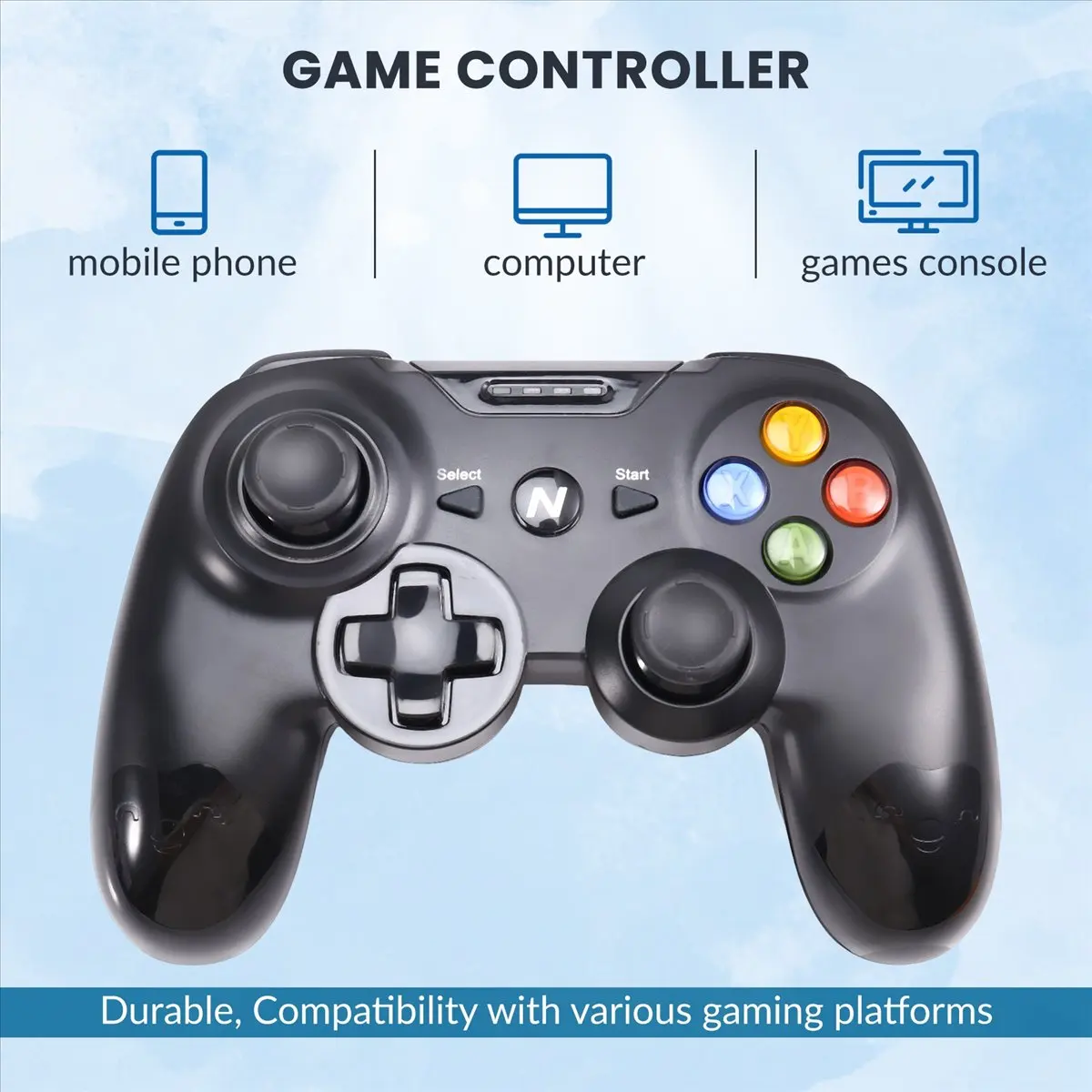 【Home-Accessories】Gamepad - High-Performance Wireless Bluetooth Gaming Controller with Vibration Technology, for Switch/PC/P3/A