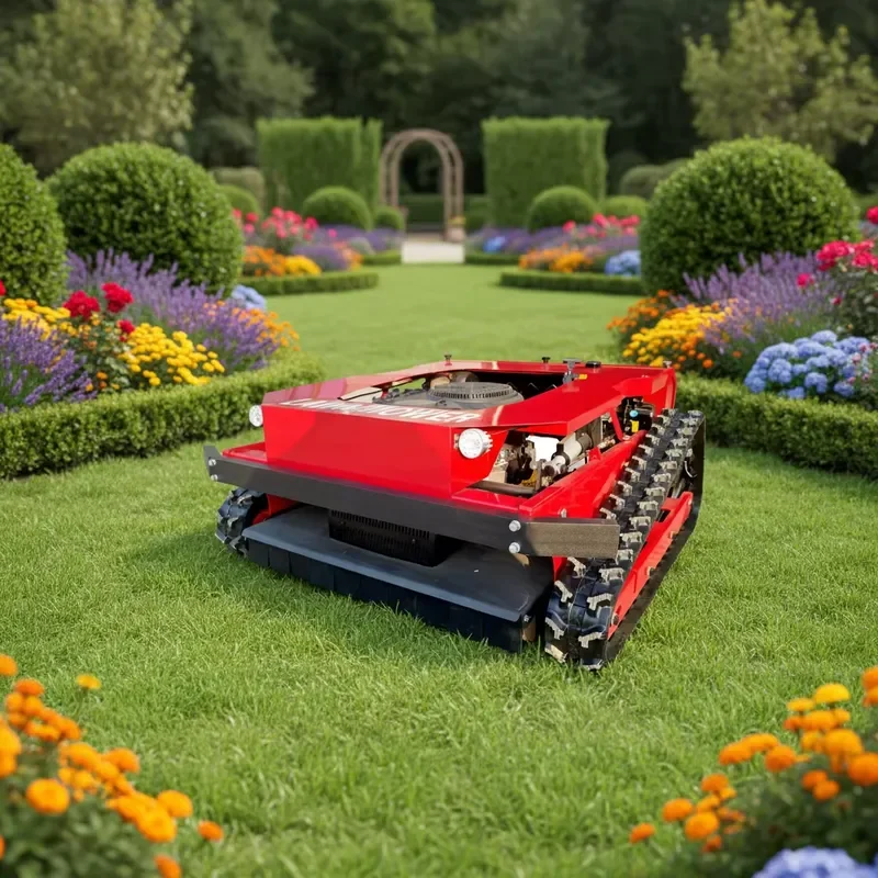 Smart App-Controlled Remote Control Lawn Mower GPS Navigation Grass Trimmer for Precision Garden Maintenance