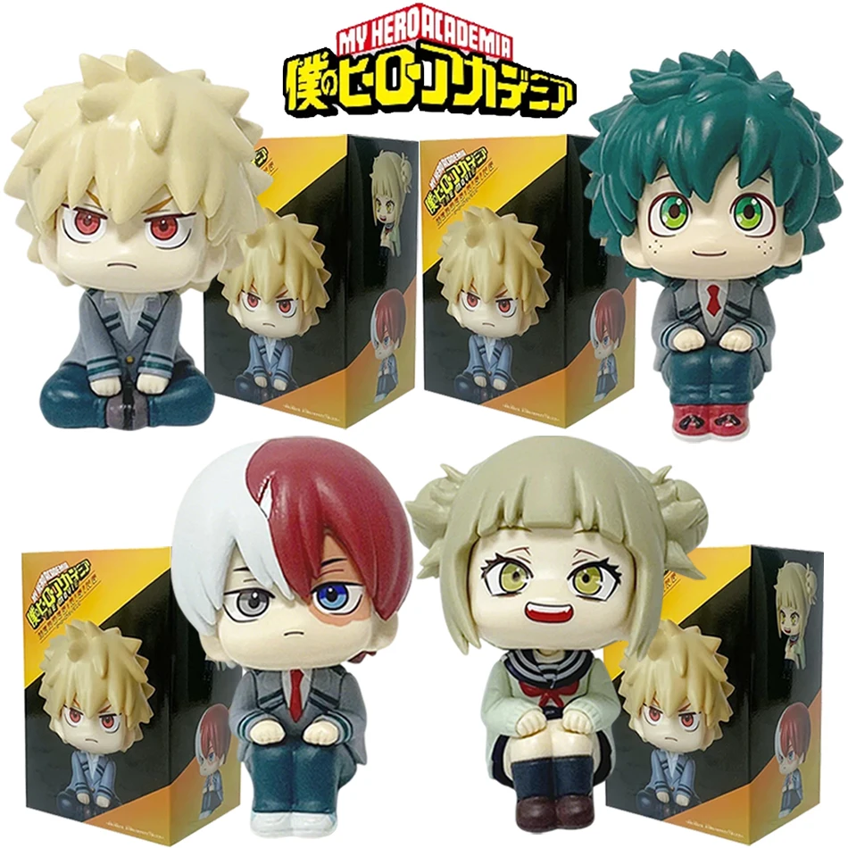 Producto estrella: Figura de acción de 10 cm de Boku no Hero Academia, Midoriya Izuku, Bakugo Katsuki, figura de PVC, juguetes coleccionables.