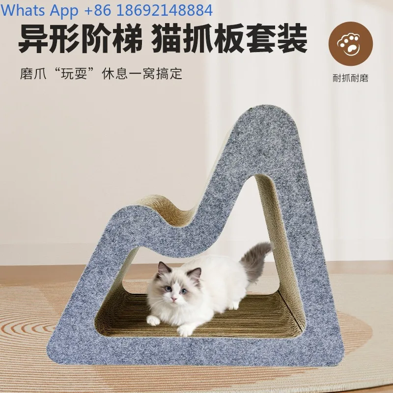 

Rockery Shape Cat Scratching Board Cute Cat Wear-Resistant Extra Large Vertical Cat Climbing Frame
