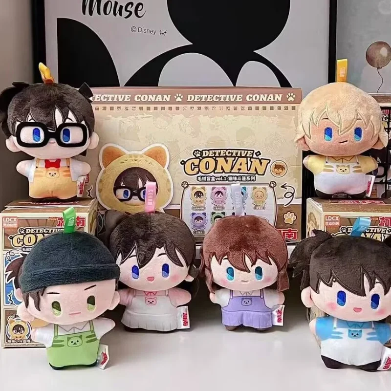 Genuino Detective Conan Cat Cape Series Blind Box Toys Bento Pendant Anime Figure Collection Modello Personalizzato Kawaii Regalo Giocattoli ﻿